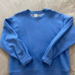 TNA Oversized Crewneck Sweatshirt in Bright Blue